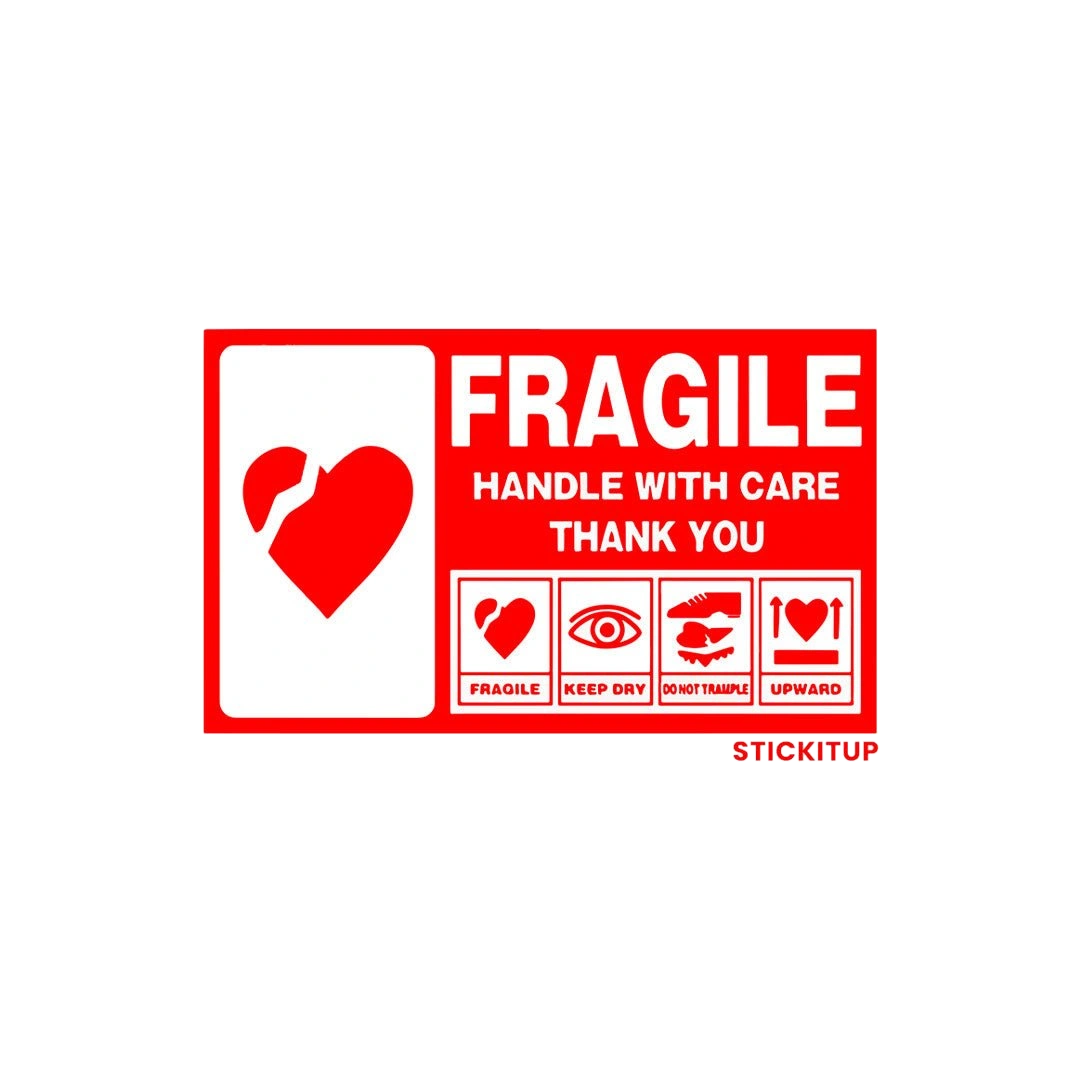 Handle With Care Sticker